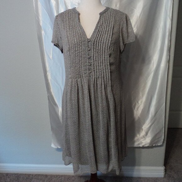 Women's Brown/Cream Dress with Brown Lining - Picture 1 of 7